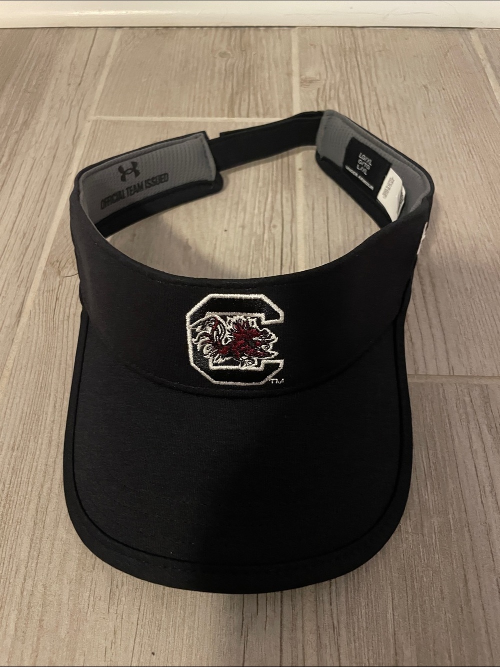 Under Armour Black South Carolina Gamecocks Visor with Garnet Logo